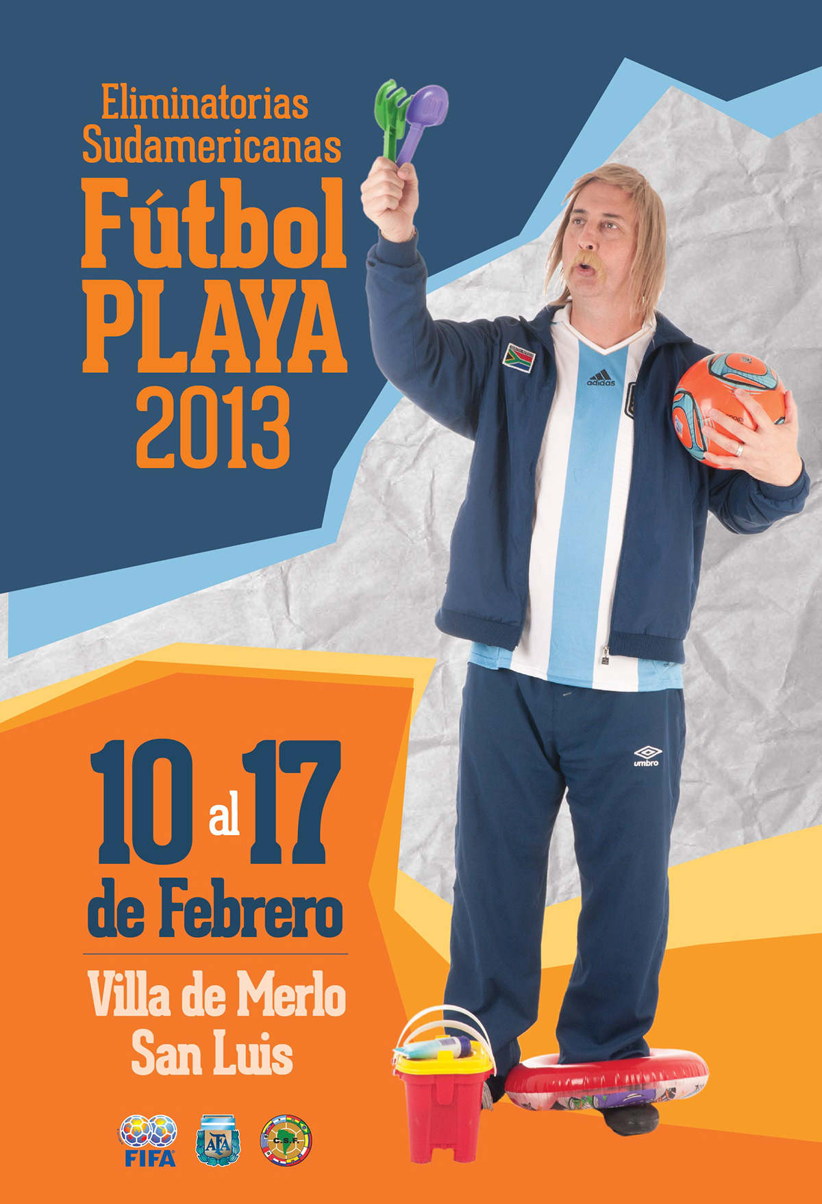 publicidad  gigantografía Eber Futbol playa  evento deportivo
