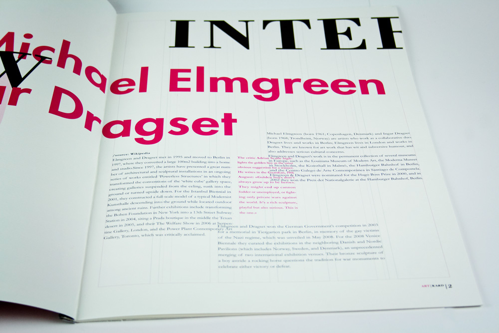 magazine typographic illusion grid shape NKF norges kreative fagskole experimental typografi illusjon Layout Magasin font