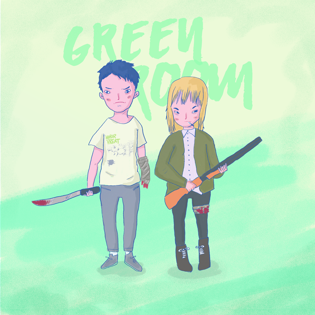 green room movie fanart doodle draw