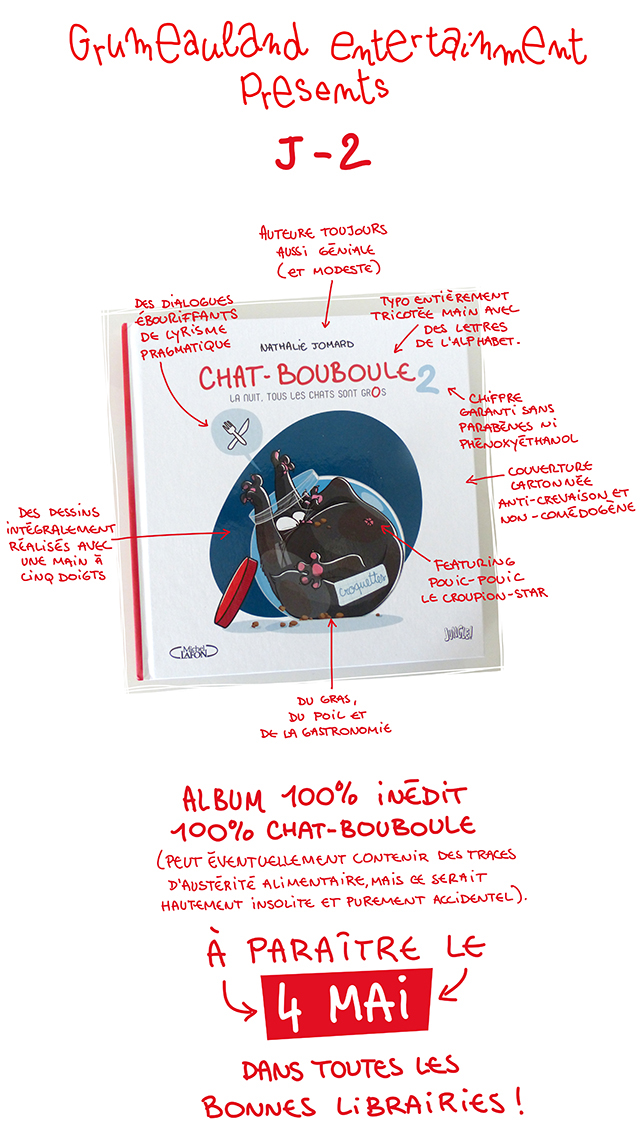 NathalieJomard livre Album bd chatbouboule Chat book comics humour edition bandedéssinée