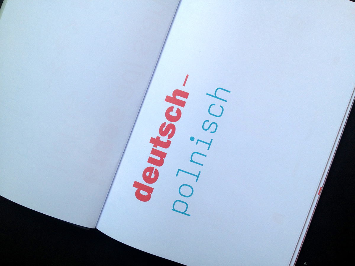 polish german book dictionary Urban words Layout design