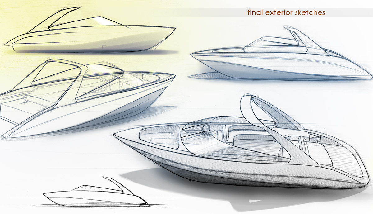 leisure boat Power Boat concept boat Naval Design