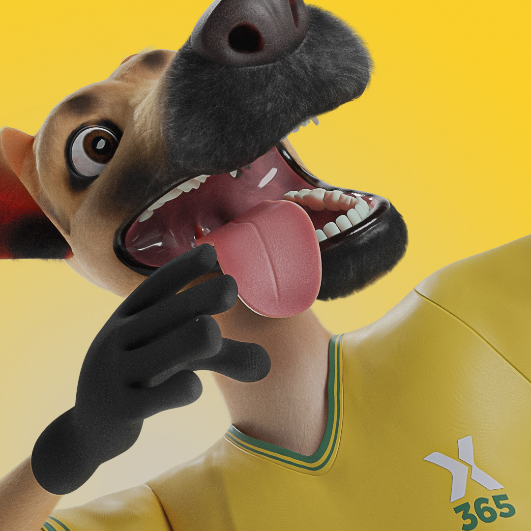 artwork Character Character design  concept art design Digital Art  dog Drawing  soccer sports