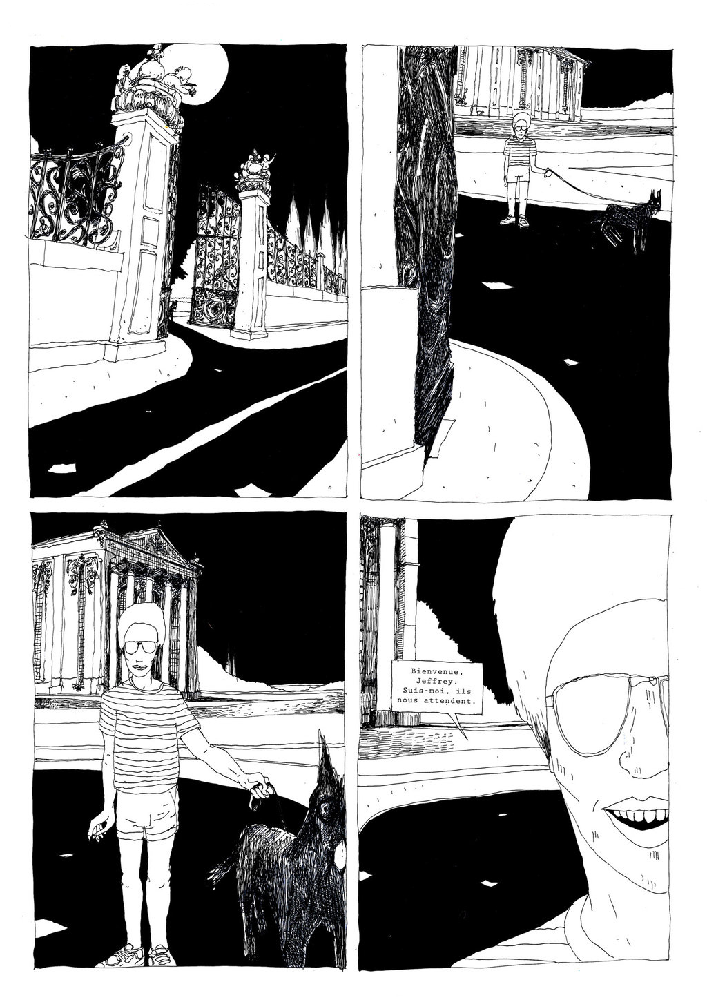 opium comics French black and white b&w Dystopia Orwell kafka Graphic Novel