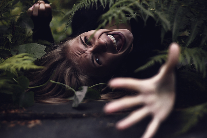forest  night girl dark haunted  Horror Latvia saulkrasti