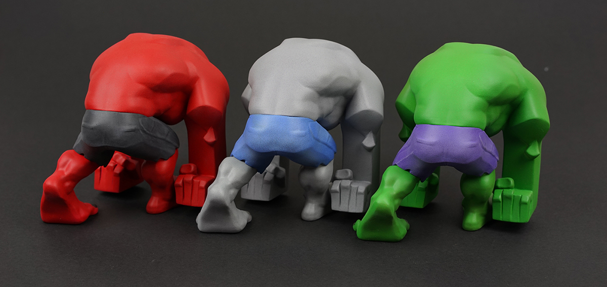 toy design toy art toy Sclupt Hulk RedHulk grayhulk fanart devilplanet