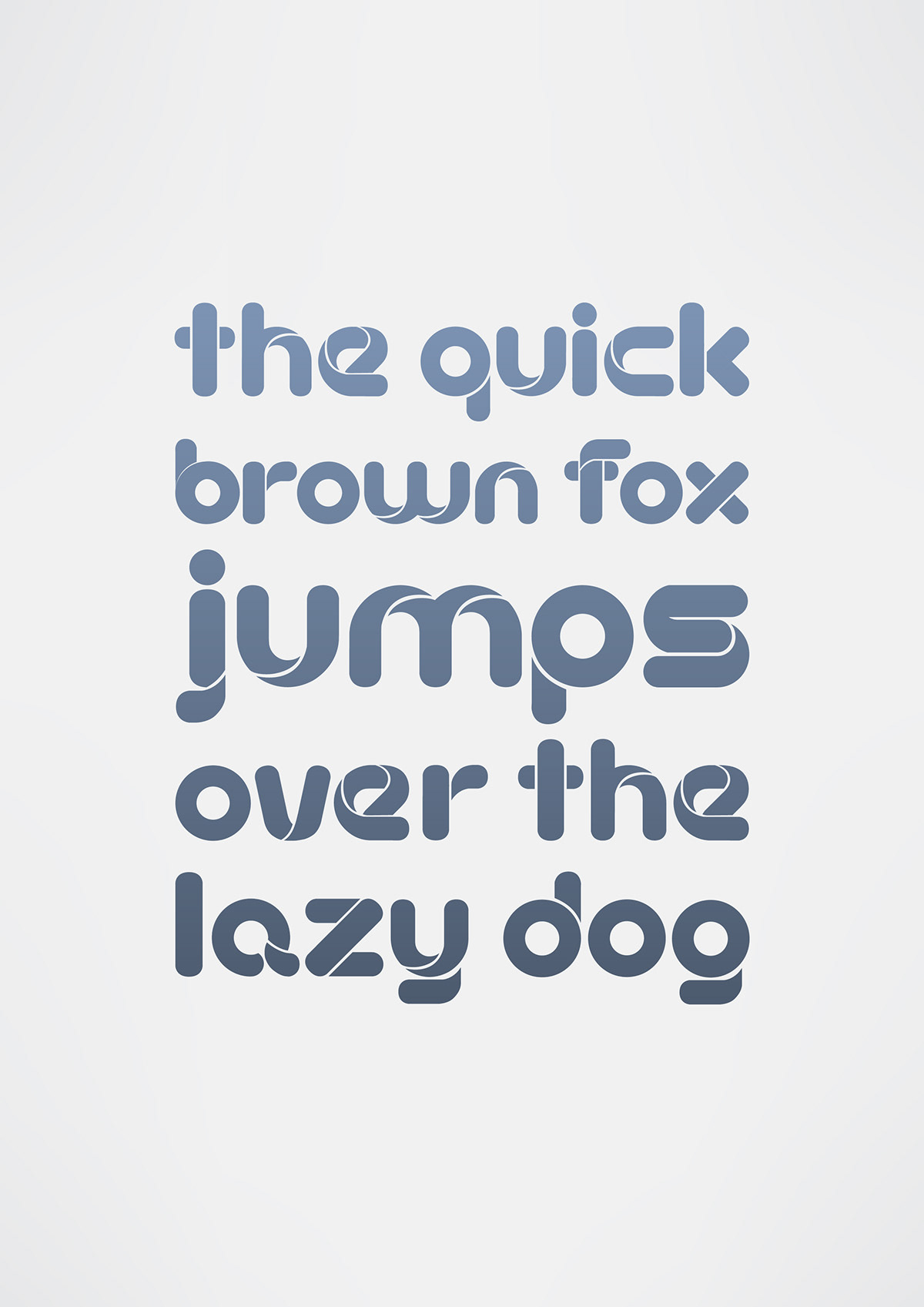 Typeface font type poster typographic words vector design modern
