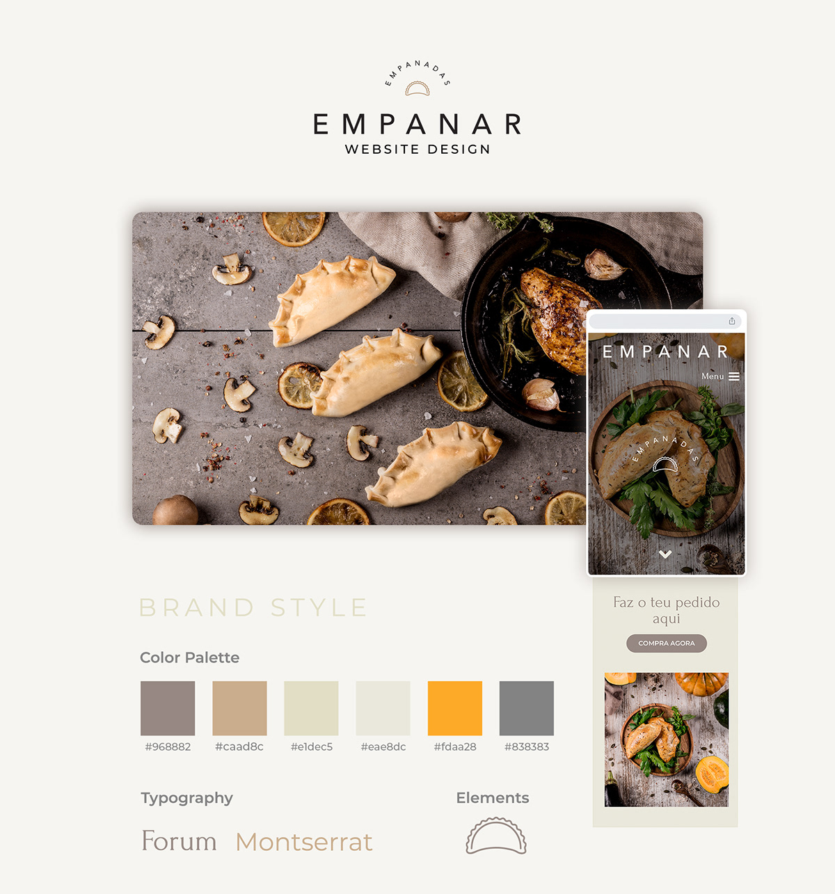 Empanadas empanadas argentinas landing page wordpress Wordpress website design