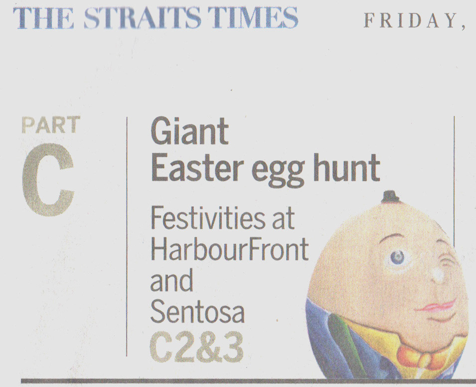 humpty dumpty egg Easter sunday Good Friday sentosa