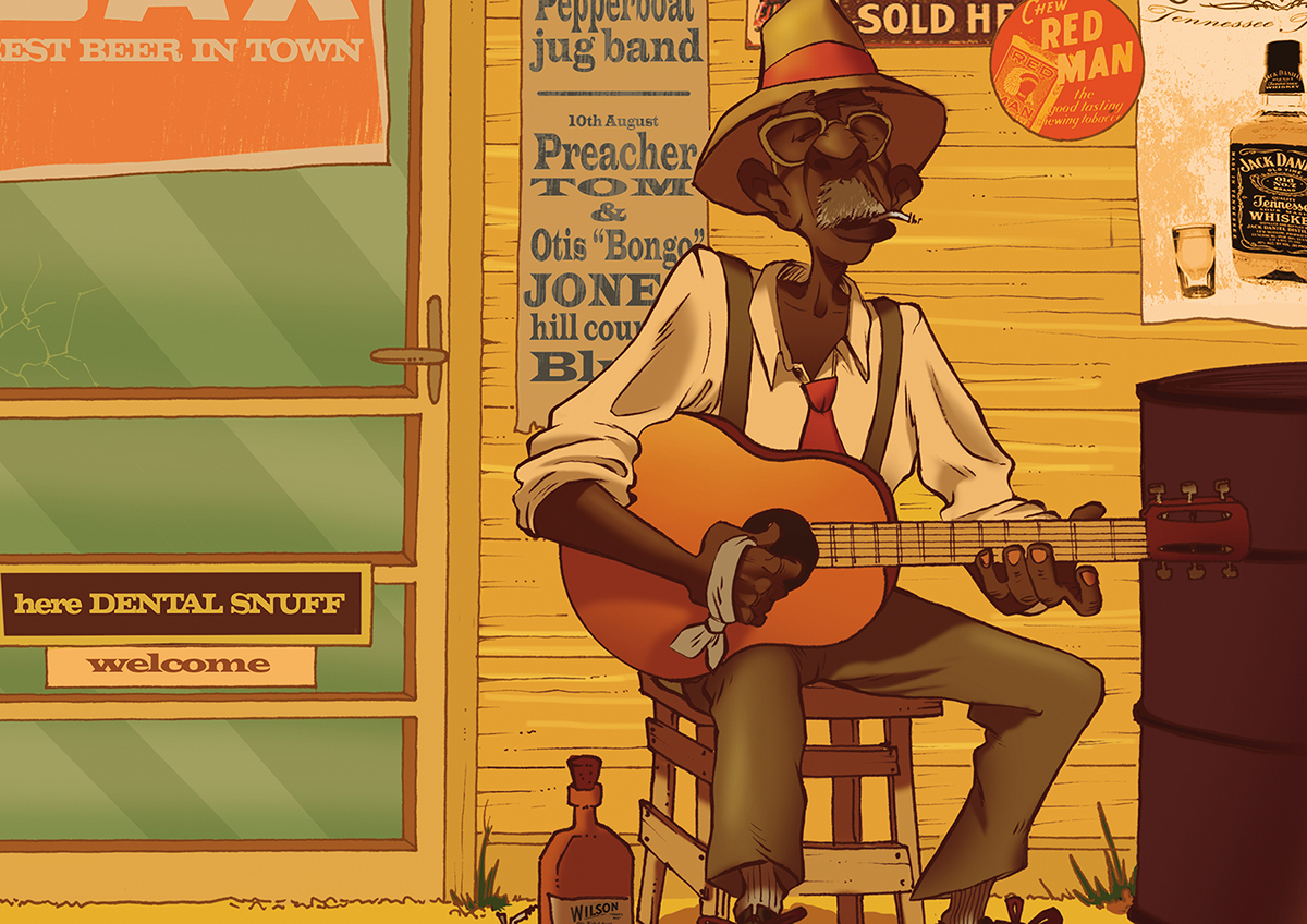blues juke Joint the blue roots guitar Sun PICKUP jazz clarksdale musicians old south deep