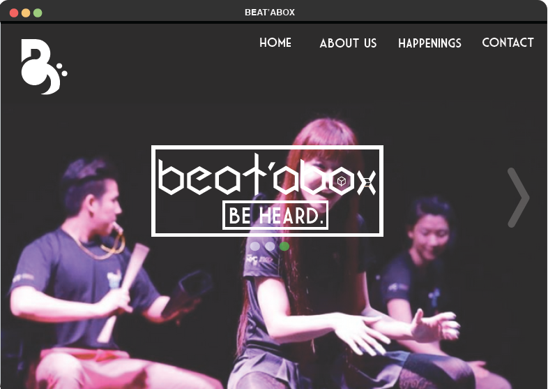 Beat'abox campaign cajon Website thumbdrive shirt Corporate Identity