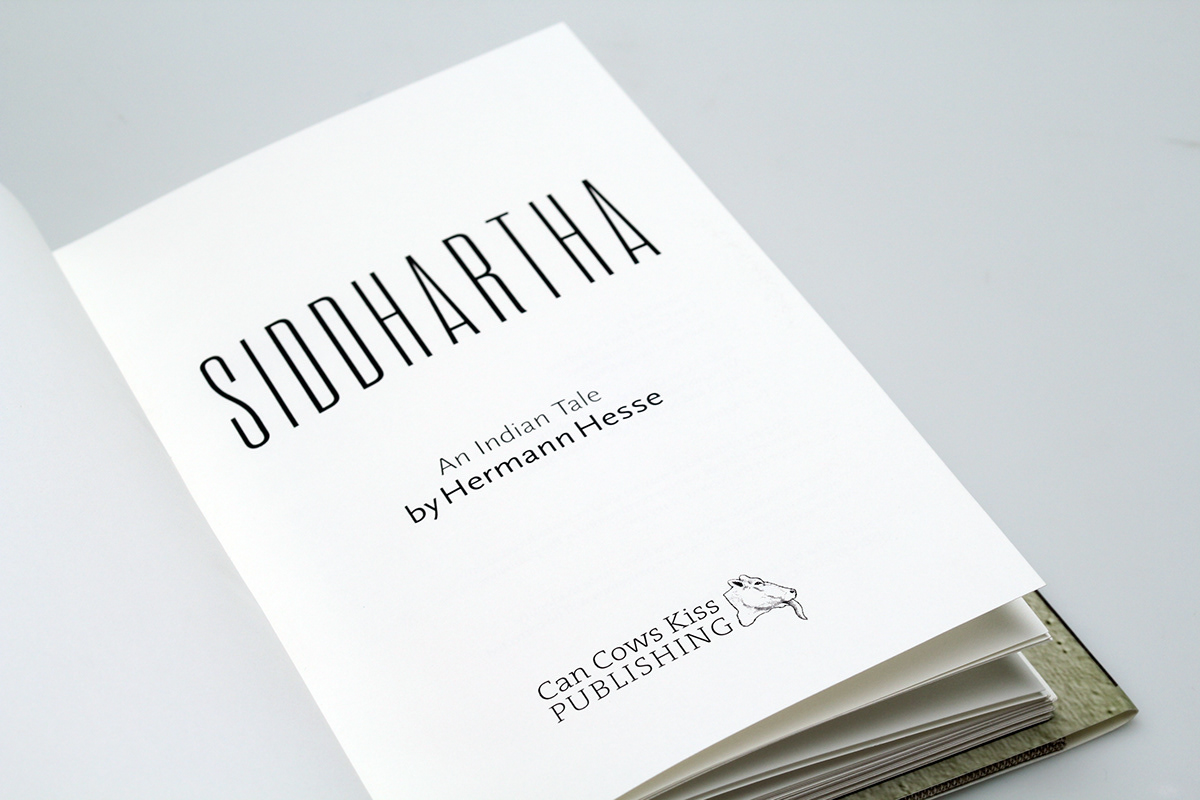 siddhartha book  cut paper Hand Bound