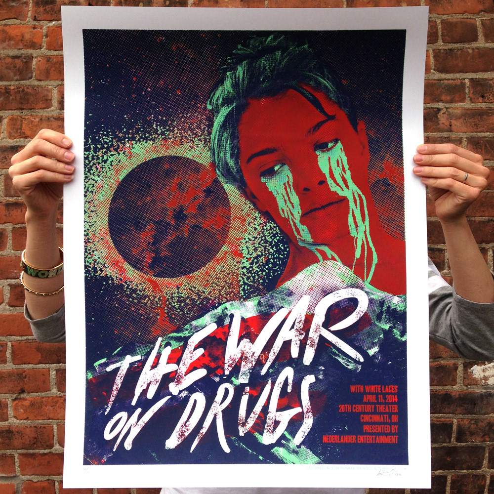 war on drugs poster Screenprinting