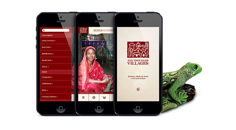 ten thousand villages  non-profit fair trade Promotional Mobile app