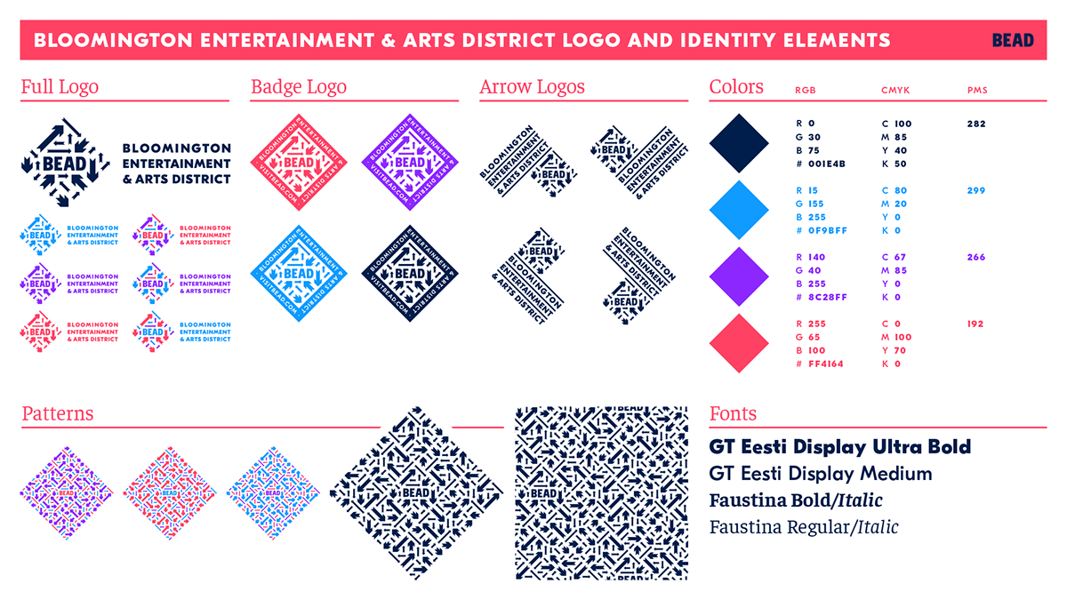 pattern logo arrows city identity branding 