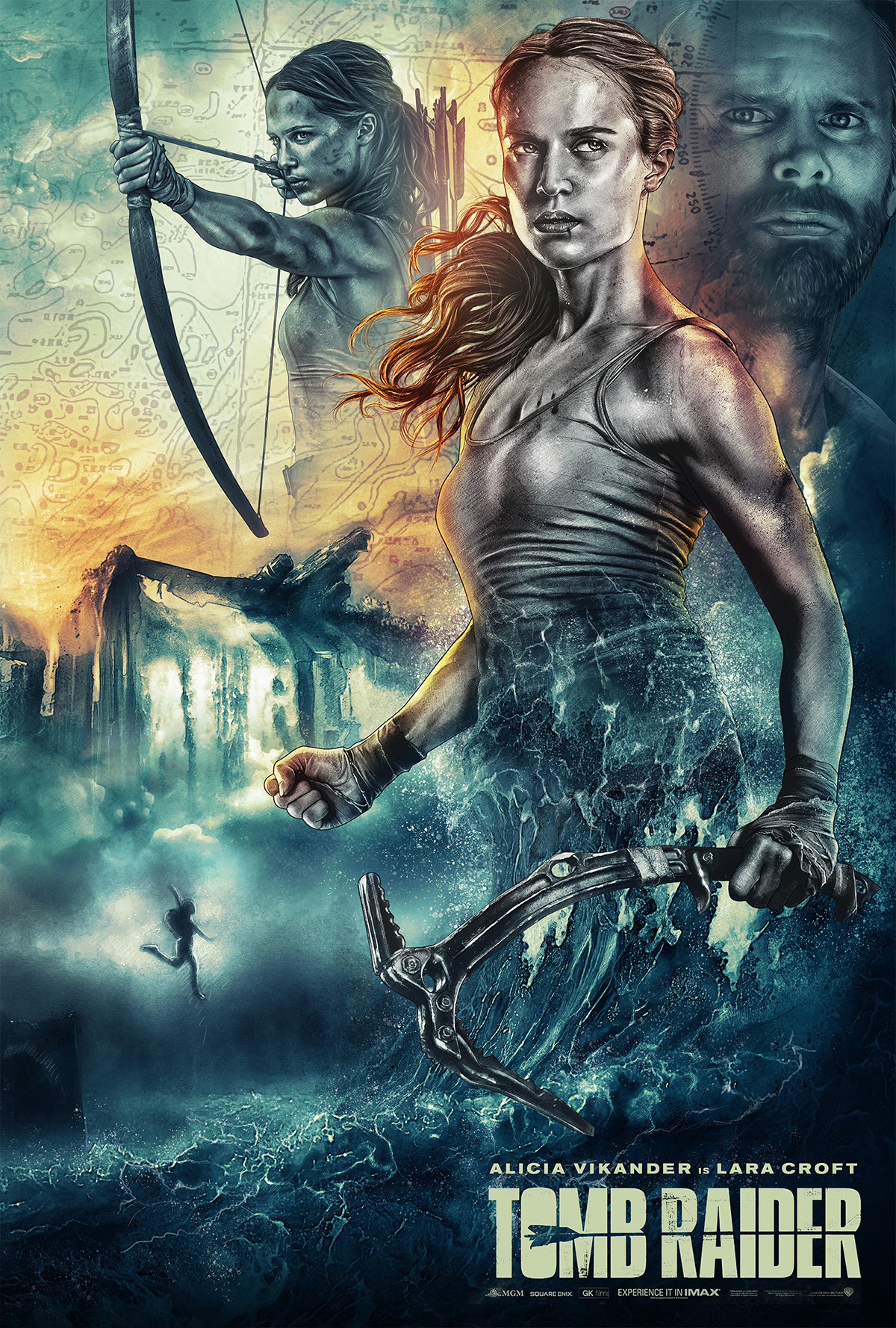 Lara Croft Tomb Raider Movie Poster 2018
