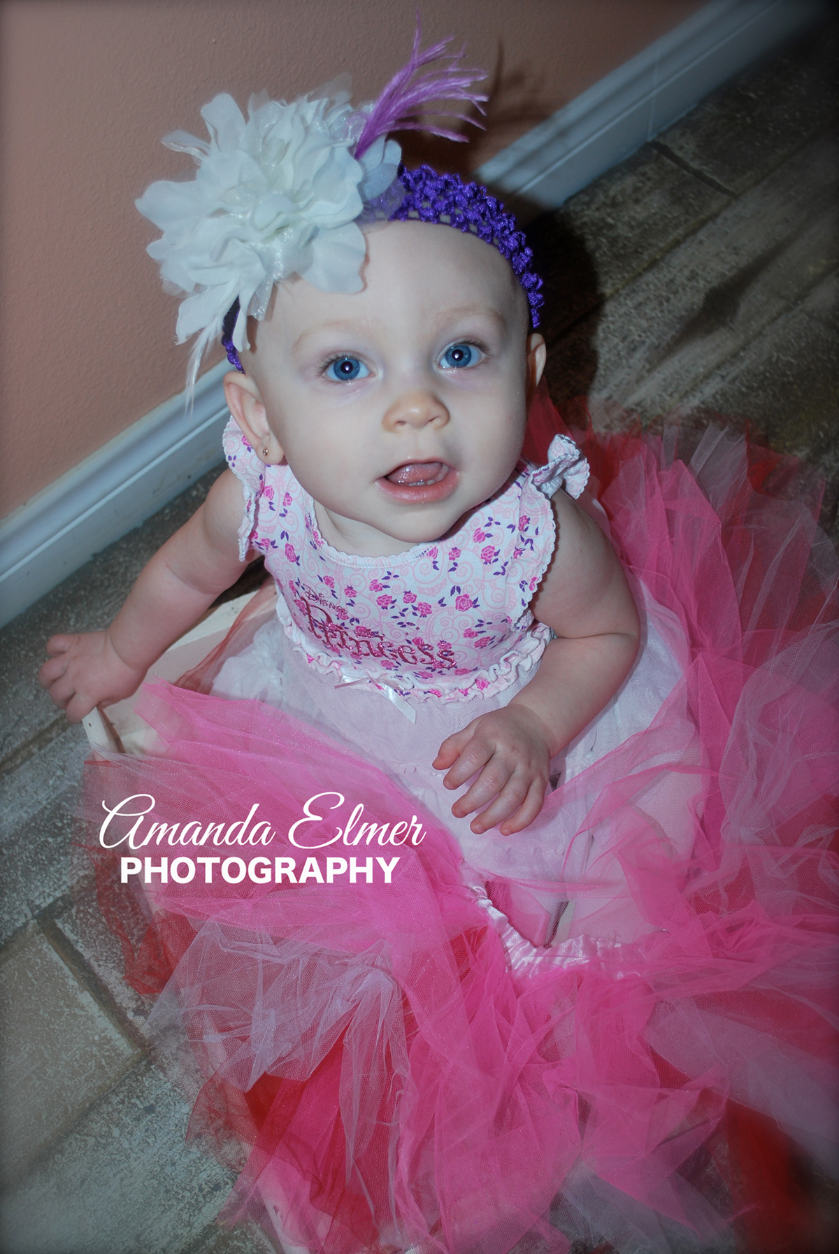 baby photography  portraits  baby  Pink   flower tutu