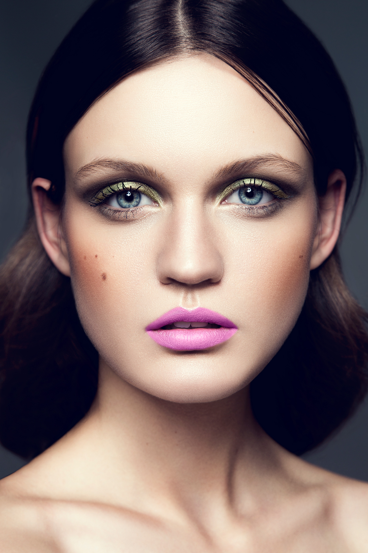 highendretouch skinretouch makeup colors Beautiful model Cosmopolitan magazine
