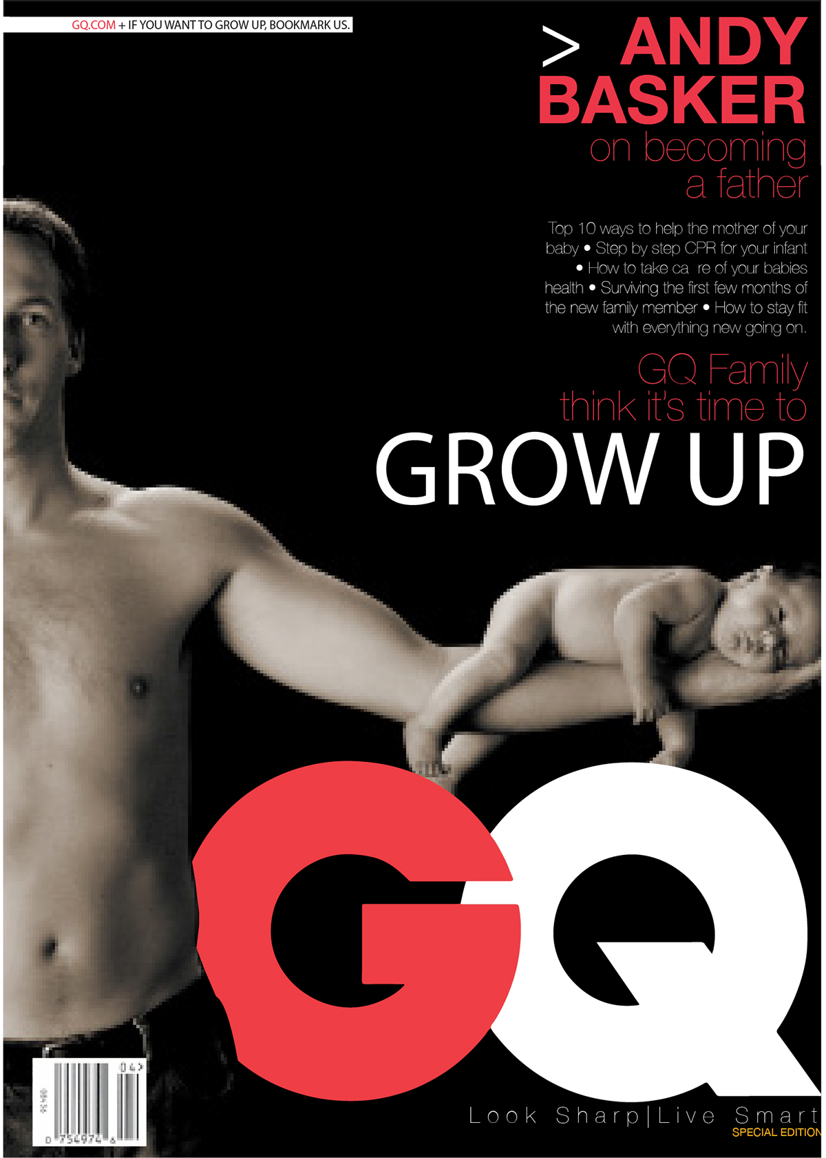 Magazine design GQ magazine print