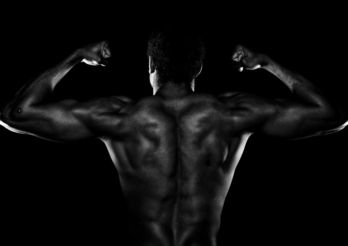 BodyBuilding bodybuilder black and white black Cliff Oliveira