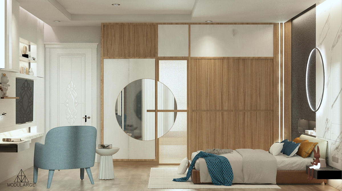 bedroom interior design  modern 3ds max