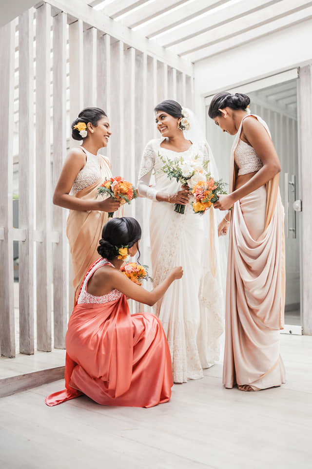 bridal designerbridal Embroidery bridesmaids saris flowerbouquet designerwear srilankanbride