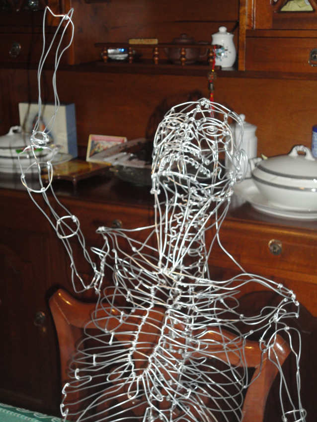 wire anatomy daniel balcazar gonzalez sculpture design art colombia human body