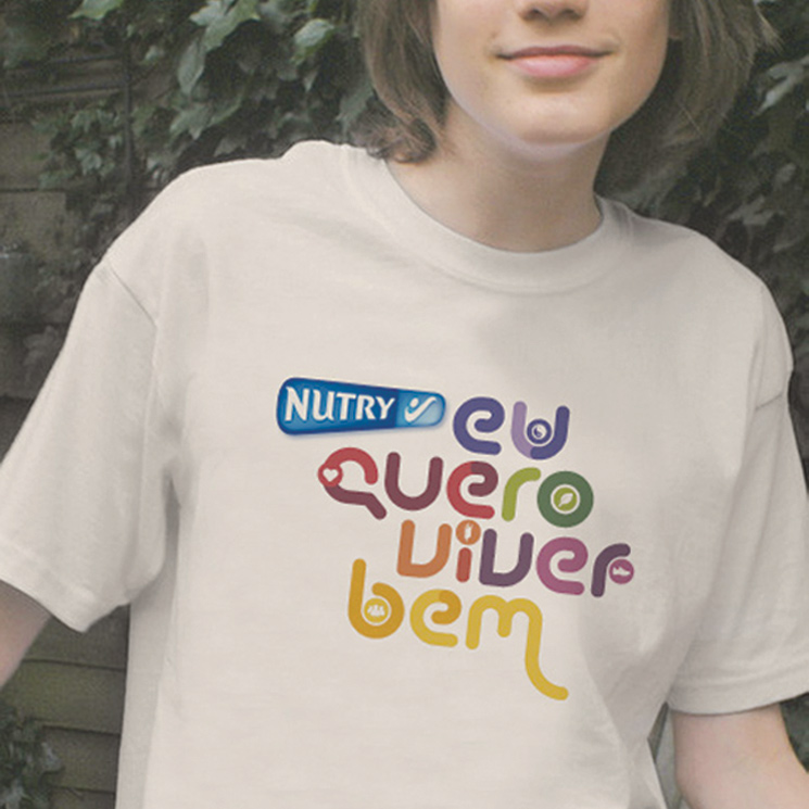 nutry Cereal woman fresh healthy natural type font ad digital