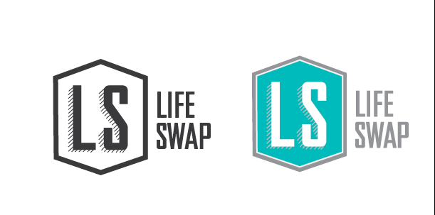 logo lifeswap brand ArtDirection seal simple business logodesign typedesign