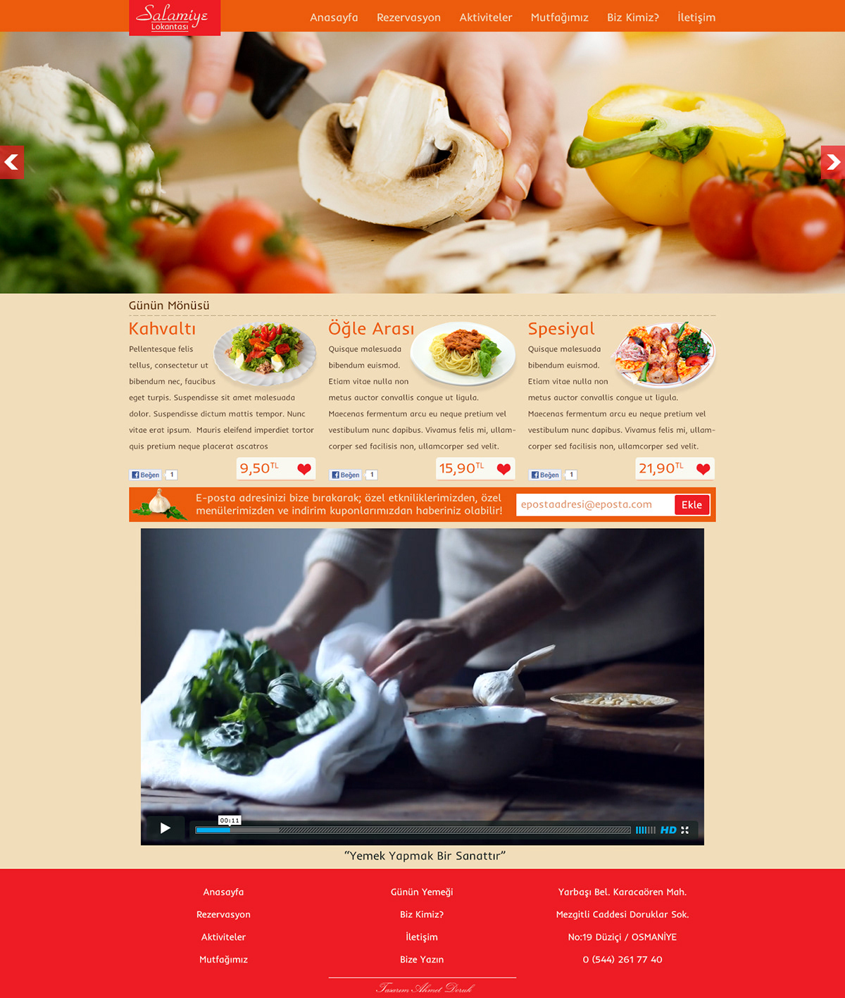 food & drink Food  web site site Web