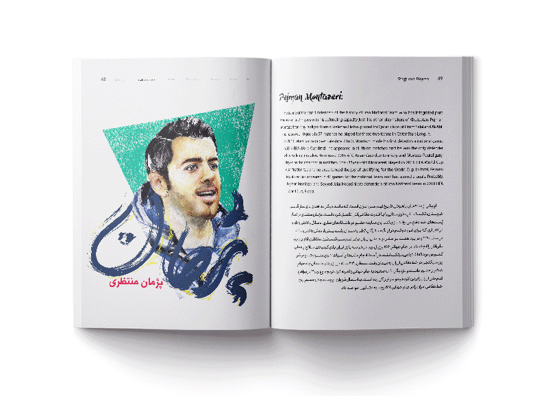 Iran FIFA world cup Ronaldo messi football soccer book design infographic adidas