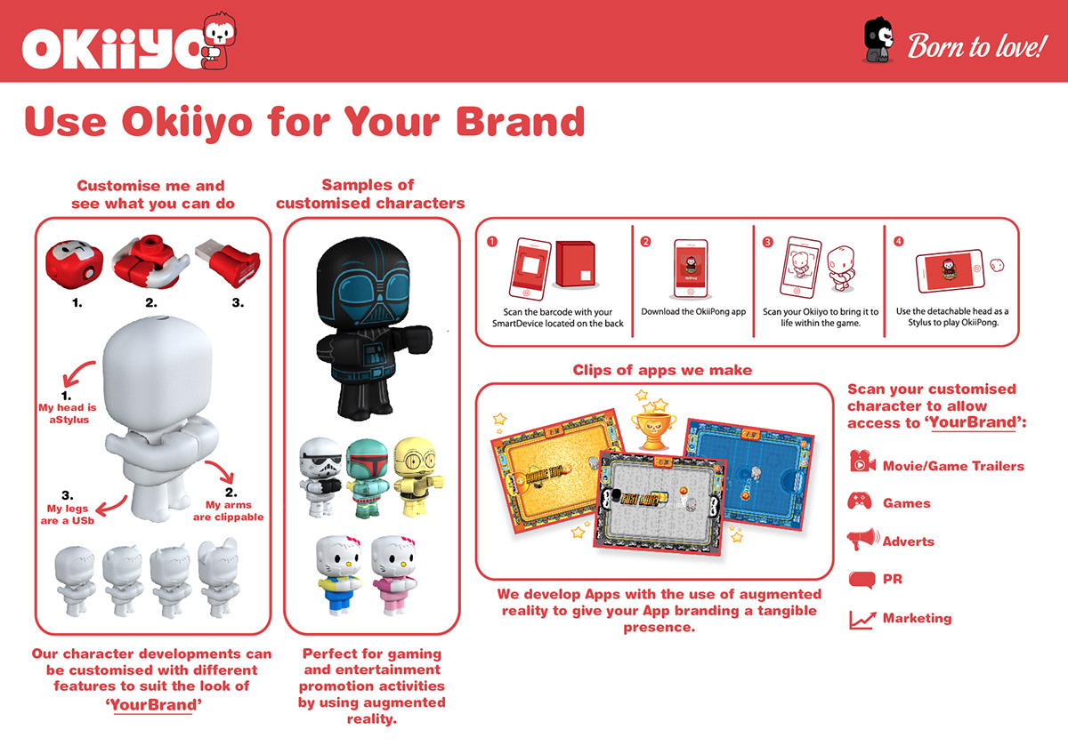 okiiyo augment reality toy Catalogue design marketing   clooci creative