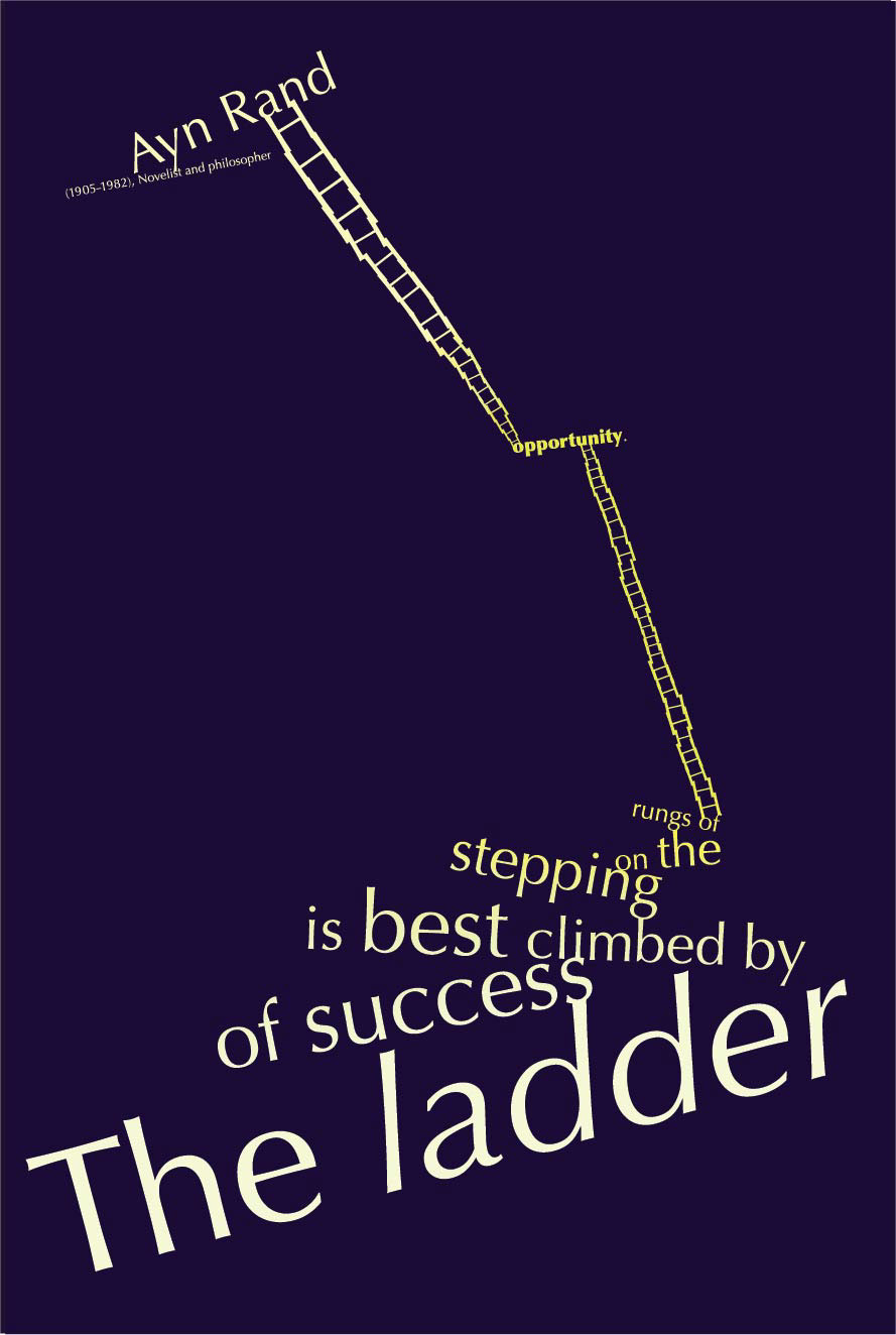 quote ayn rand poster design motivation