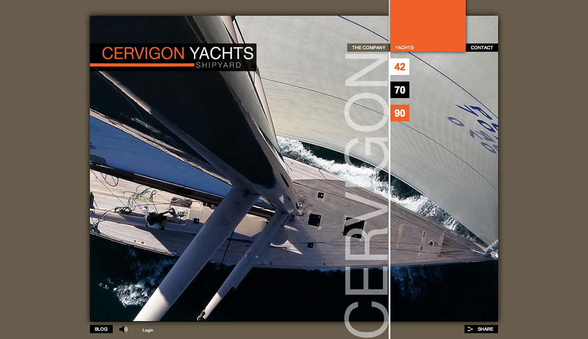 Boats Yachts Web desing