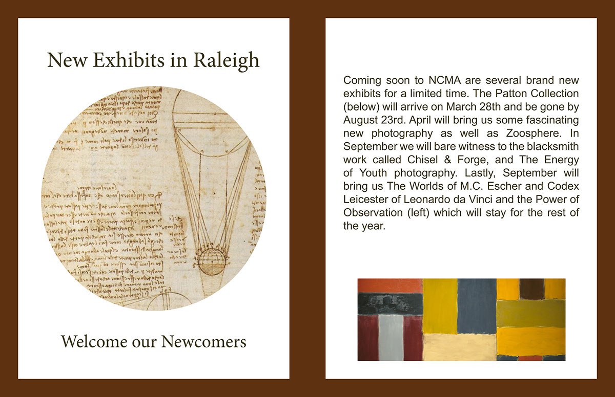 Raleigh Galleries magazine ncma first friday interactive media