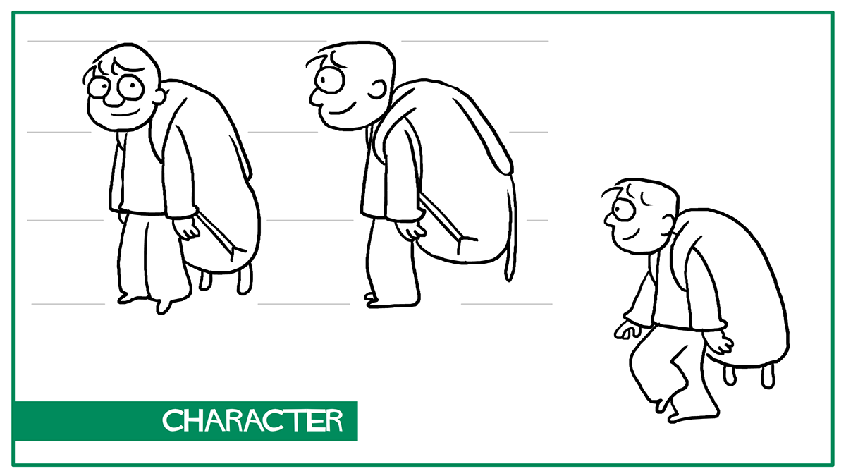Education cartoon tablet Character Tree  book 2D animation 