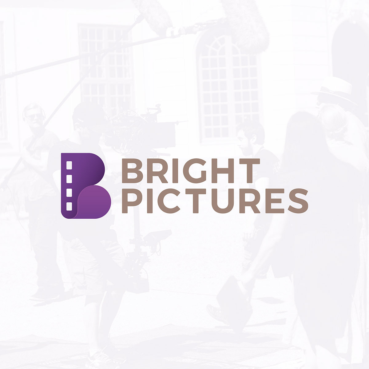logo Logotype monogram symbol mark logomark Film   movie Bright Pictures tovarkovdesign