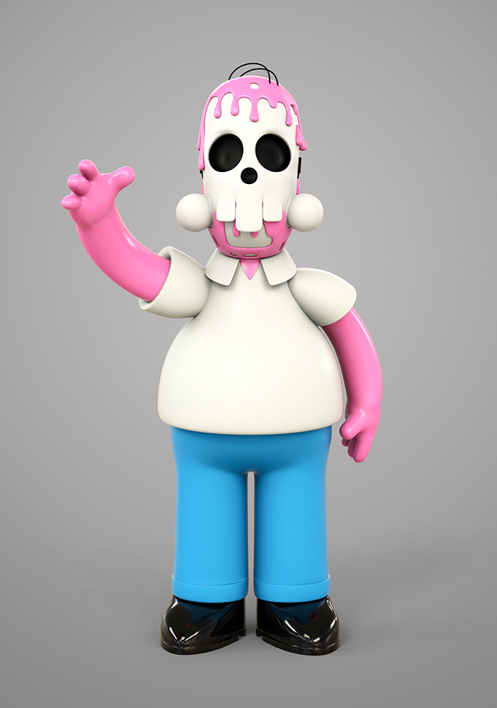 3D characterdesign ILLUSTRATION  pop popart popartoons skulltoons