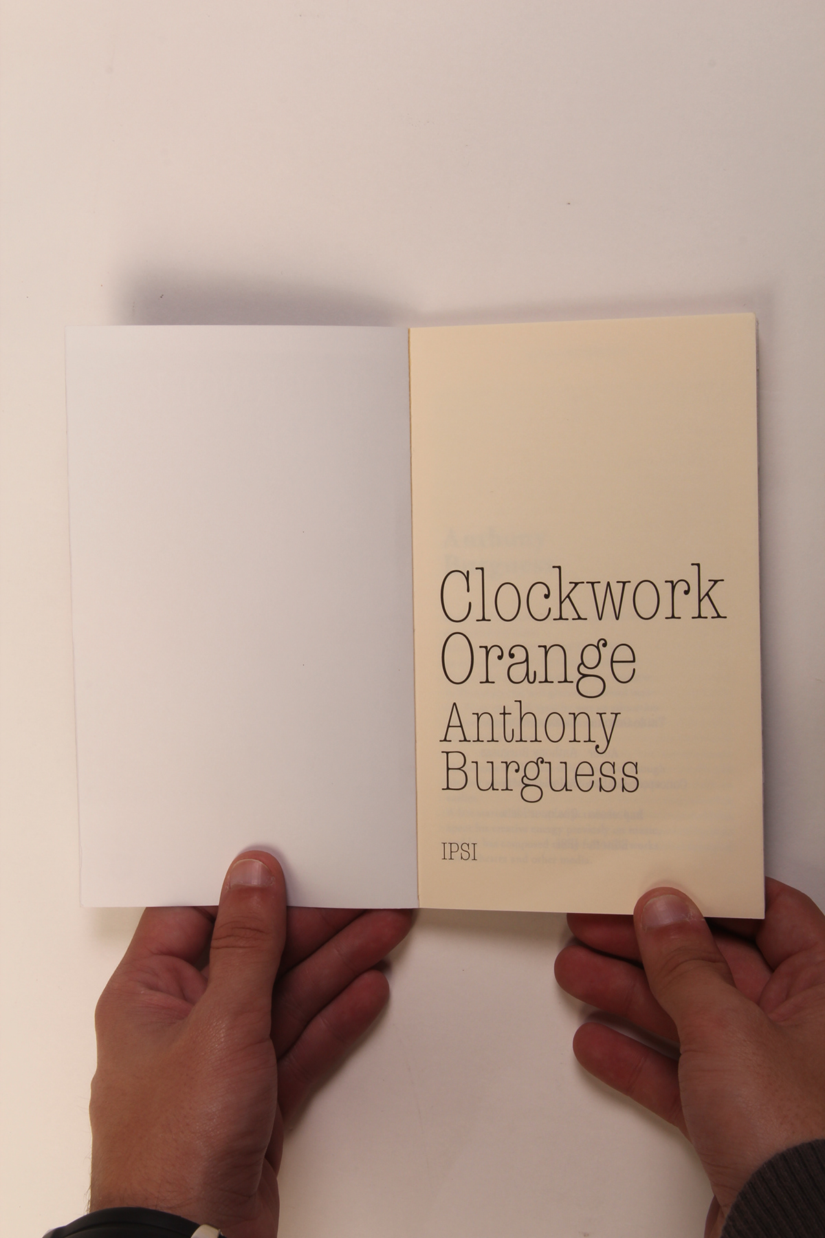 book Livro laranja mecanica clockwork orange anthony burguess design editorial