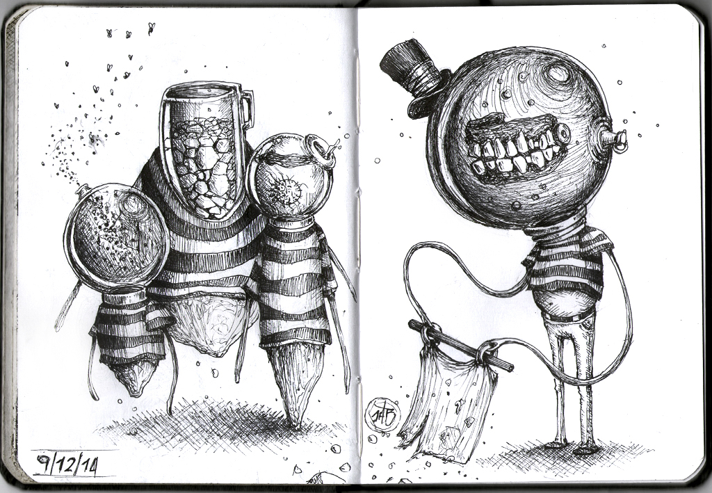 sketch book sketch ballpoint pen artbook Character