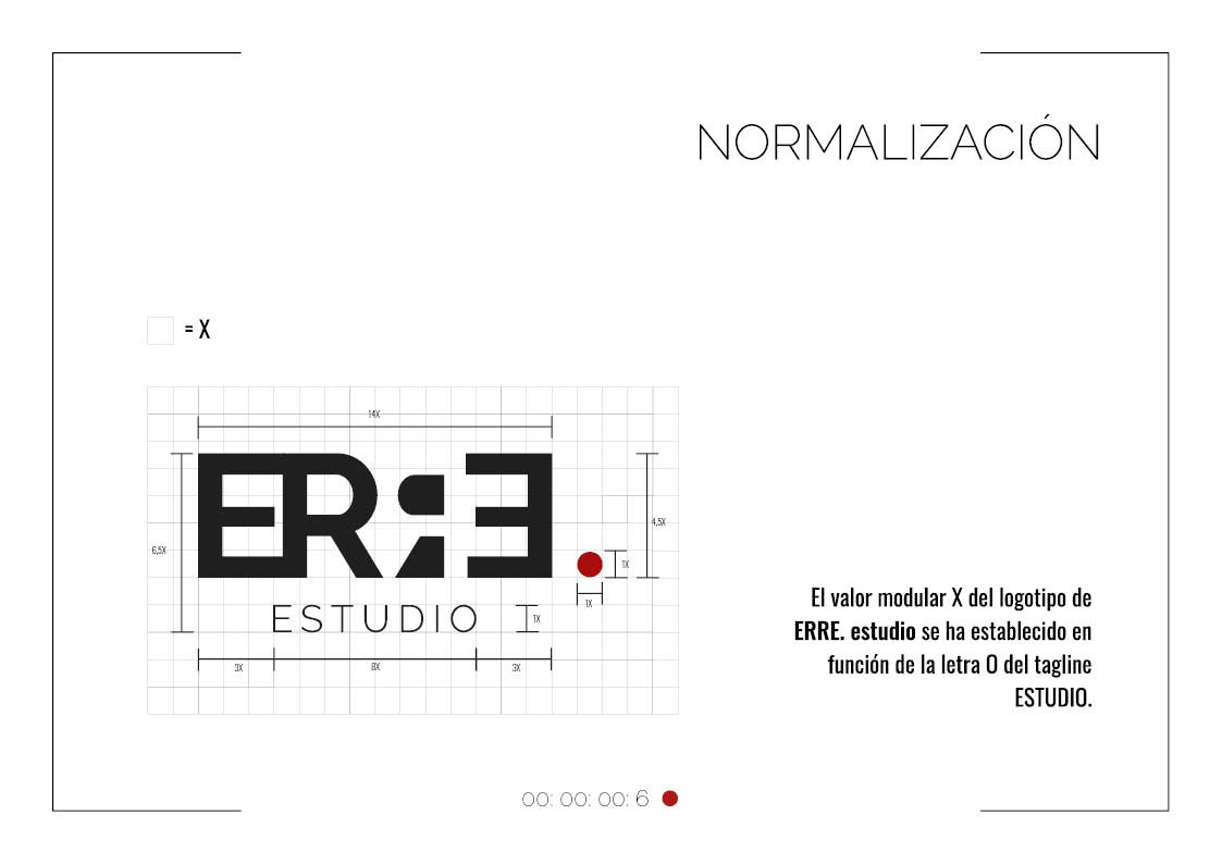 branding  manual identidad corporativo erre. estudio design graphic creación digital