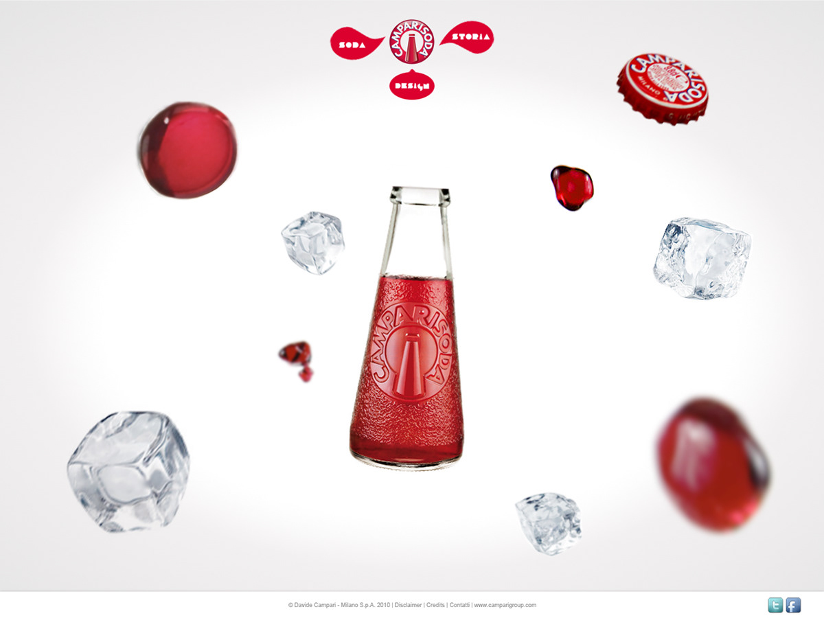 Web drink Campari soda pitch site Website