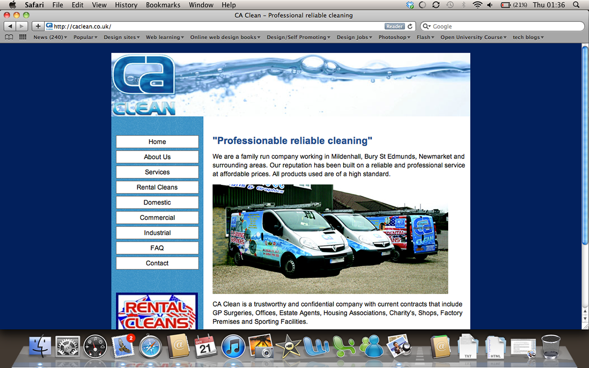 cleaning family business simple effective HTML css