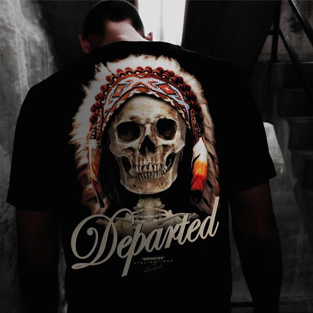 branding  departed design Fashion  native american Retro tshirtdesign tshrit