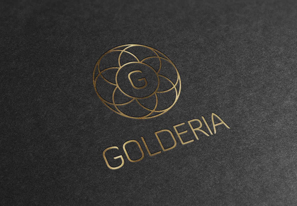 gold Corporate Identity branding  logo
