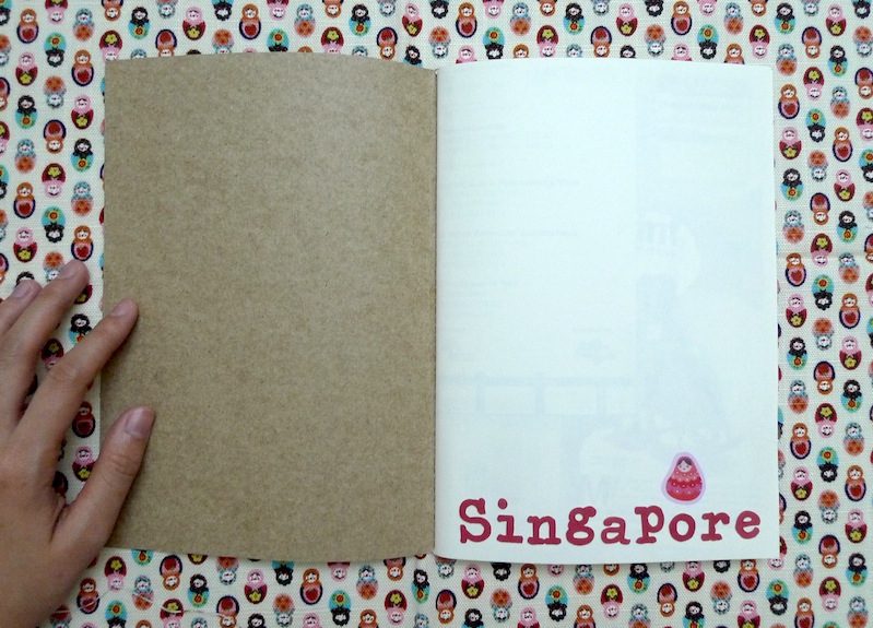 travelogue visual travelogue Travel journal doodle pipit melaka bandung singapore sticker