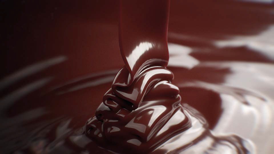chocolate Slow motion CGI rendering houdini arnold redshift simulation fx pour