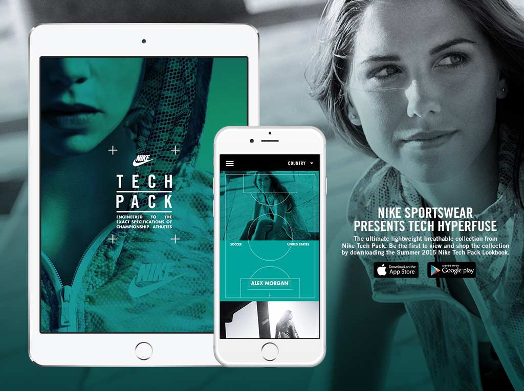 Nike Sportswear tech sport Lookbook digital campaign