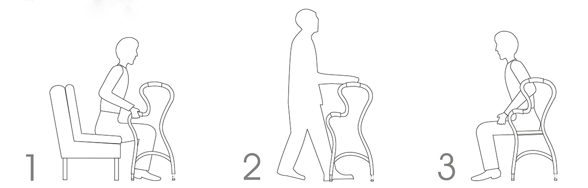 medical design Healthcare design ergonomic Elderly balance walker mobility aid
