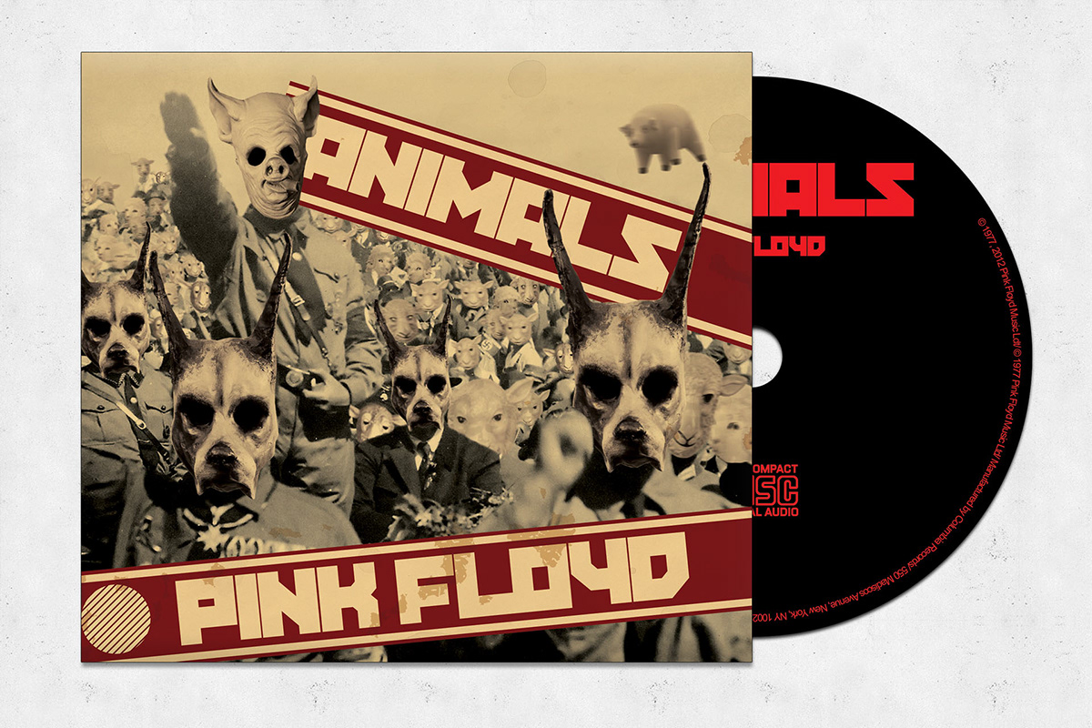 pink floyd redesign sound rock academic project musica SOM banda Capa cd cover Album